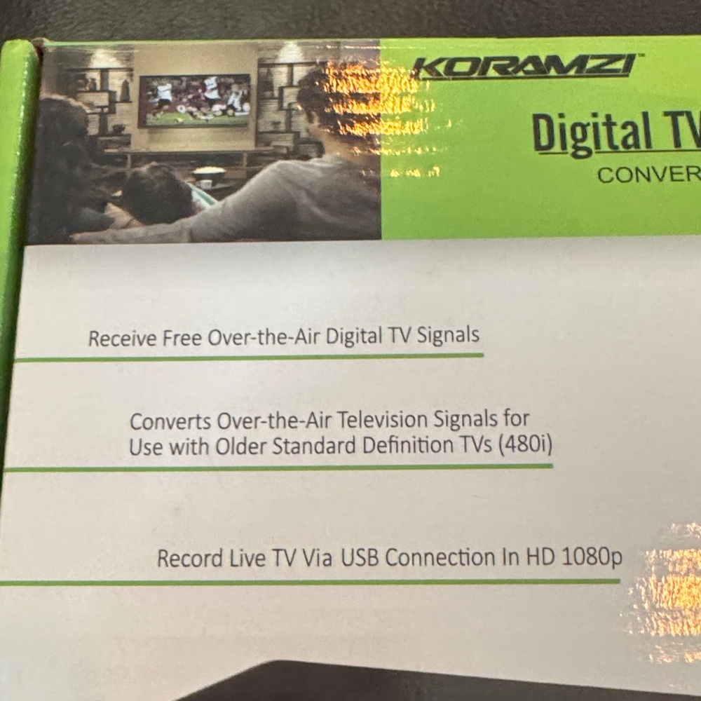 Black Digital TV Converter Box - Picture 2 of 4